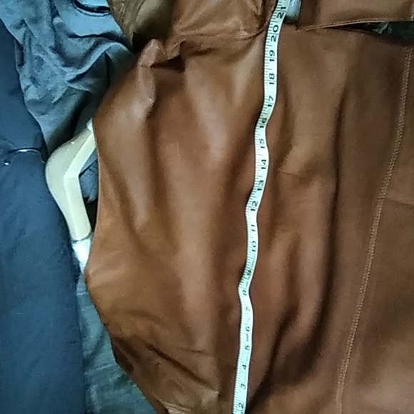 POLO RALPH LAUREN LEATHER  100% lamb leather long sleeve topNWT - Picture 2 of 5